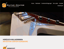 Tablet Screenshot of guitar-center-flensburg.de